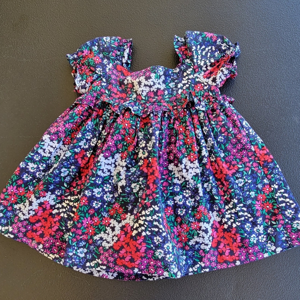 Janie and Jack Tiered Floral Dress Size 6 To 12 Months